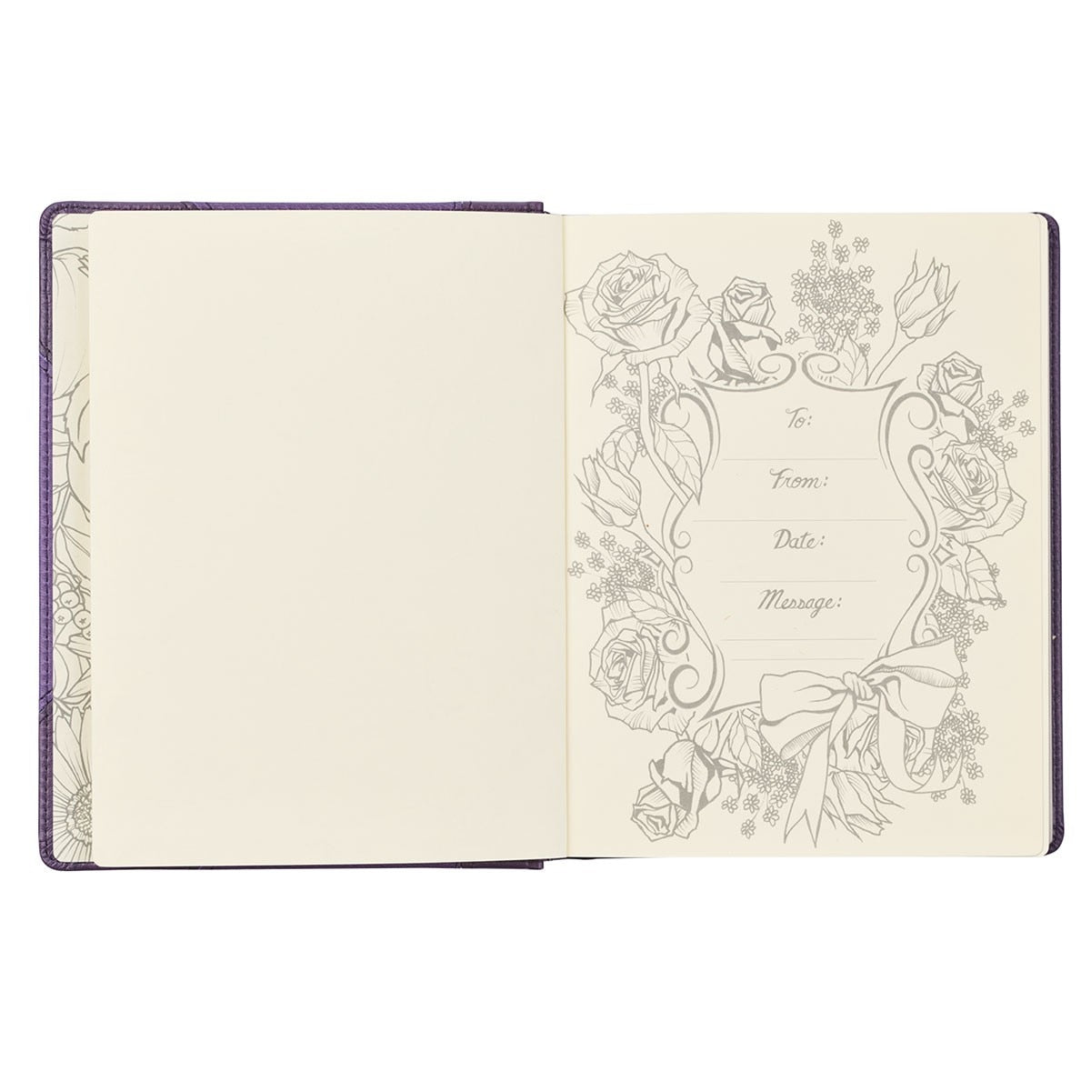 Purple Faux Leather Hardcover KJV My Creative Bible