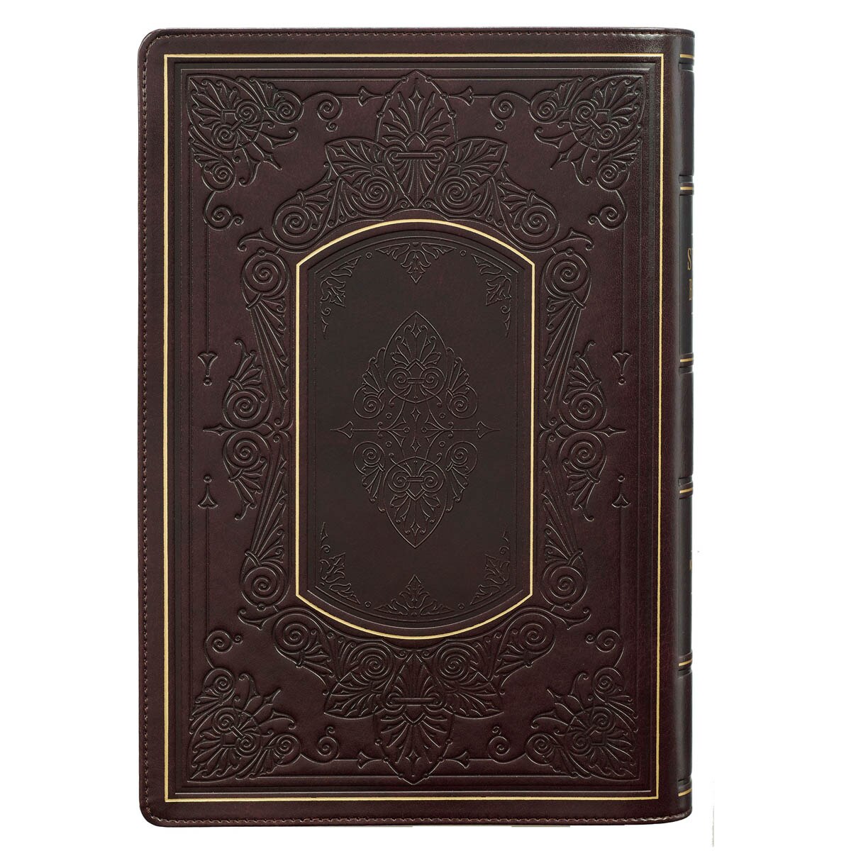 Burgundy Faux Leather King James Version Study Bible with Thumb Index