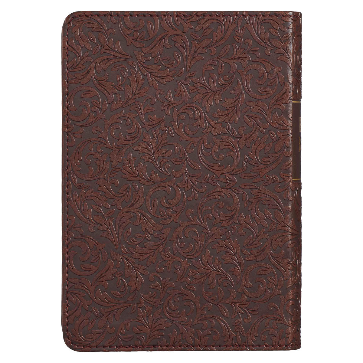 Medium Brown Faux Leather Large Print Compact King James Version Bible