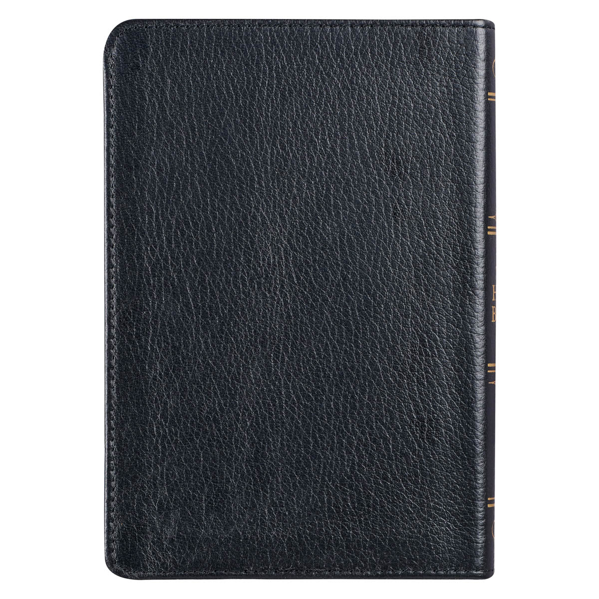 Black Full Grain Leather Compact King James Version Bible