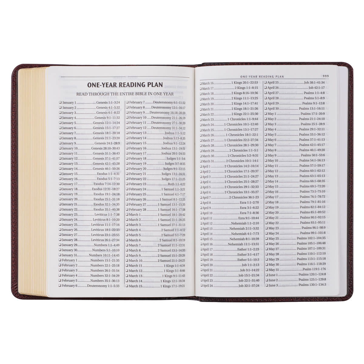 Merlot & Burgundy Two-tone Full Grain Leather Compact King James Version Bible