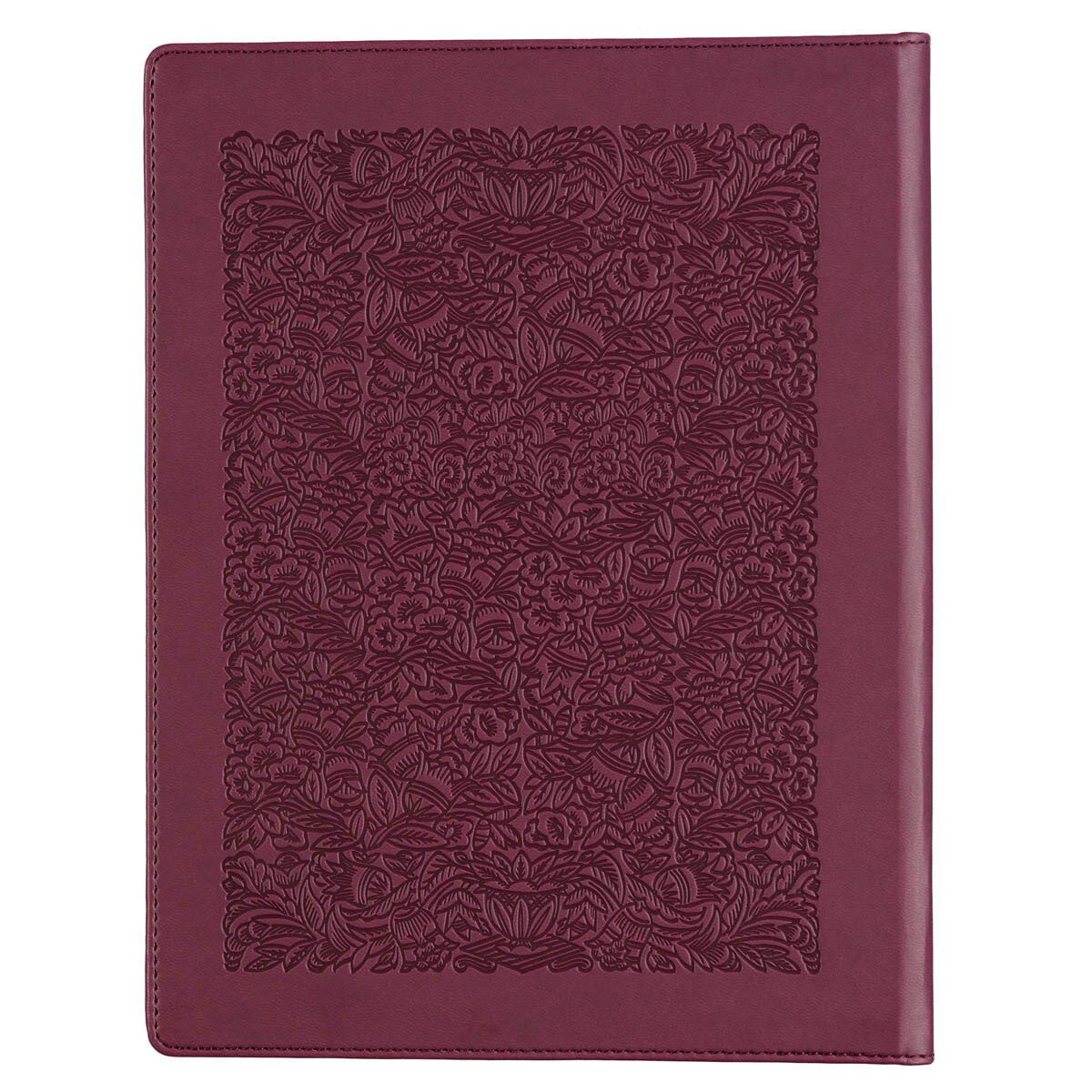 Red Plum Faux Leather Hardcover Large Print King James Version Note-taking Bible