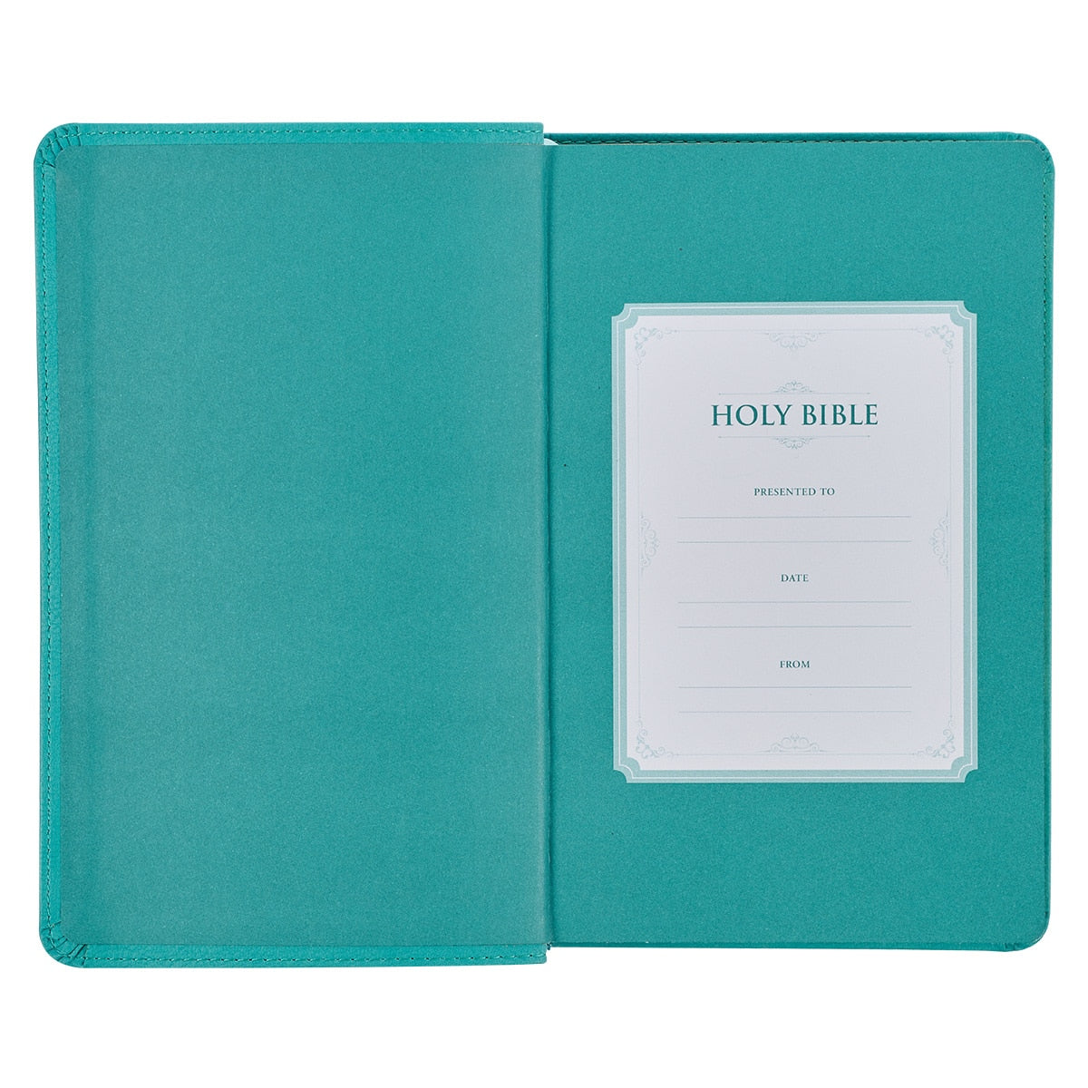 Teal Faux Leather Giant Print Standard-size King James Version Bible with Thumb Index