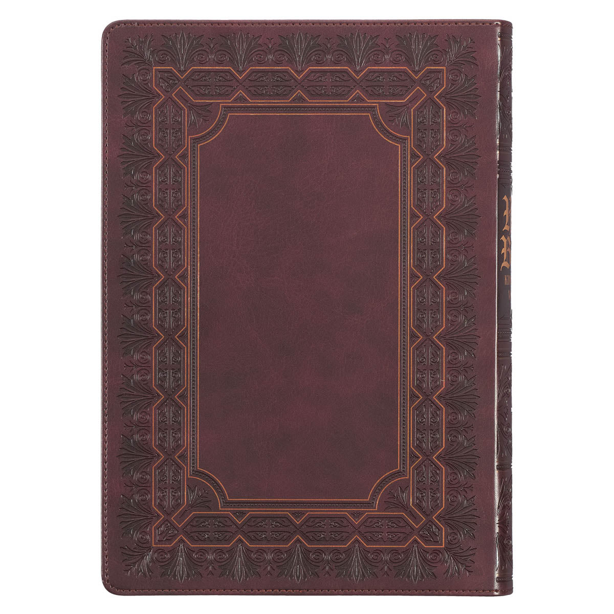 Framed Burgundy Faux Leather Super Giant Print King James Version Bible