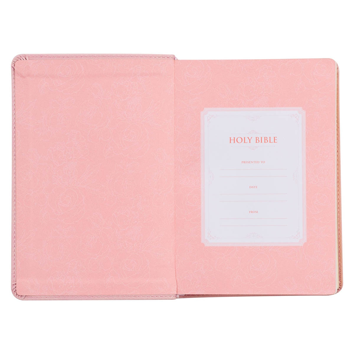 Ballet Pink Large Print Compact King James Version Bible
