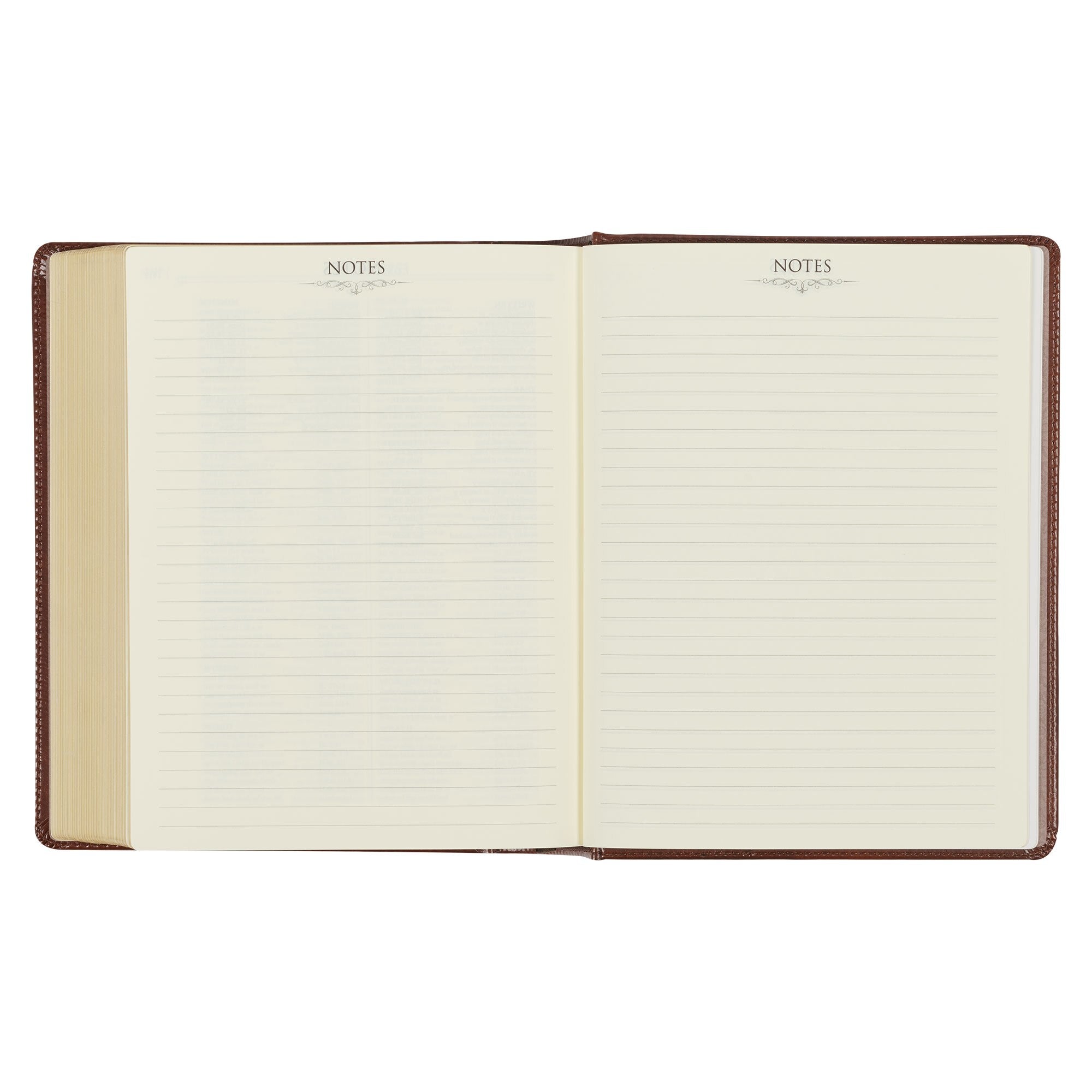Saddle Tan Faux Leather Hardcover King James Version Note-taking Bible