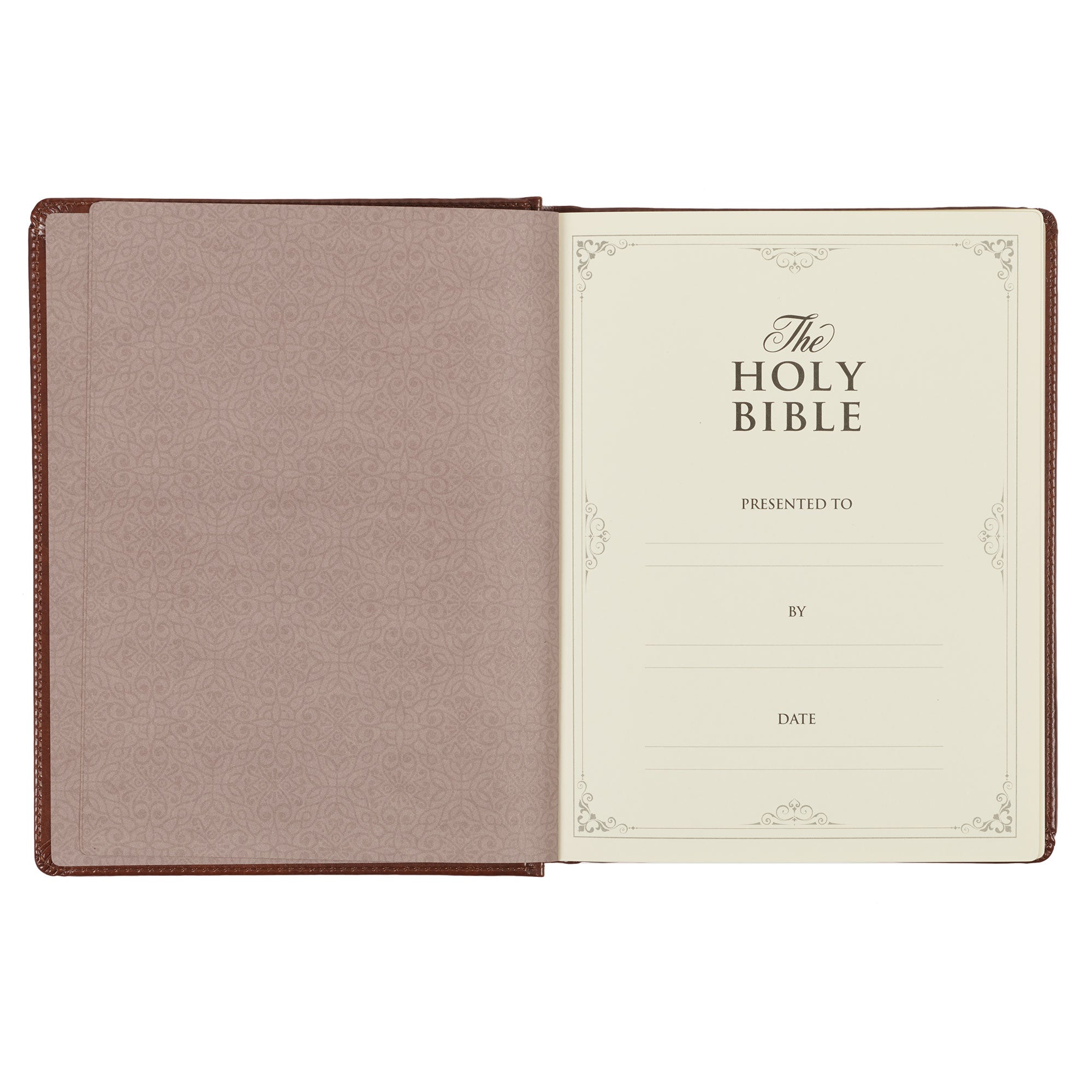 Saddle Tan Faux Leather Hardcover King James Version Note-taking Bible