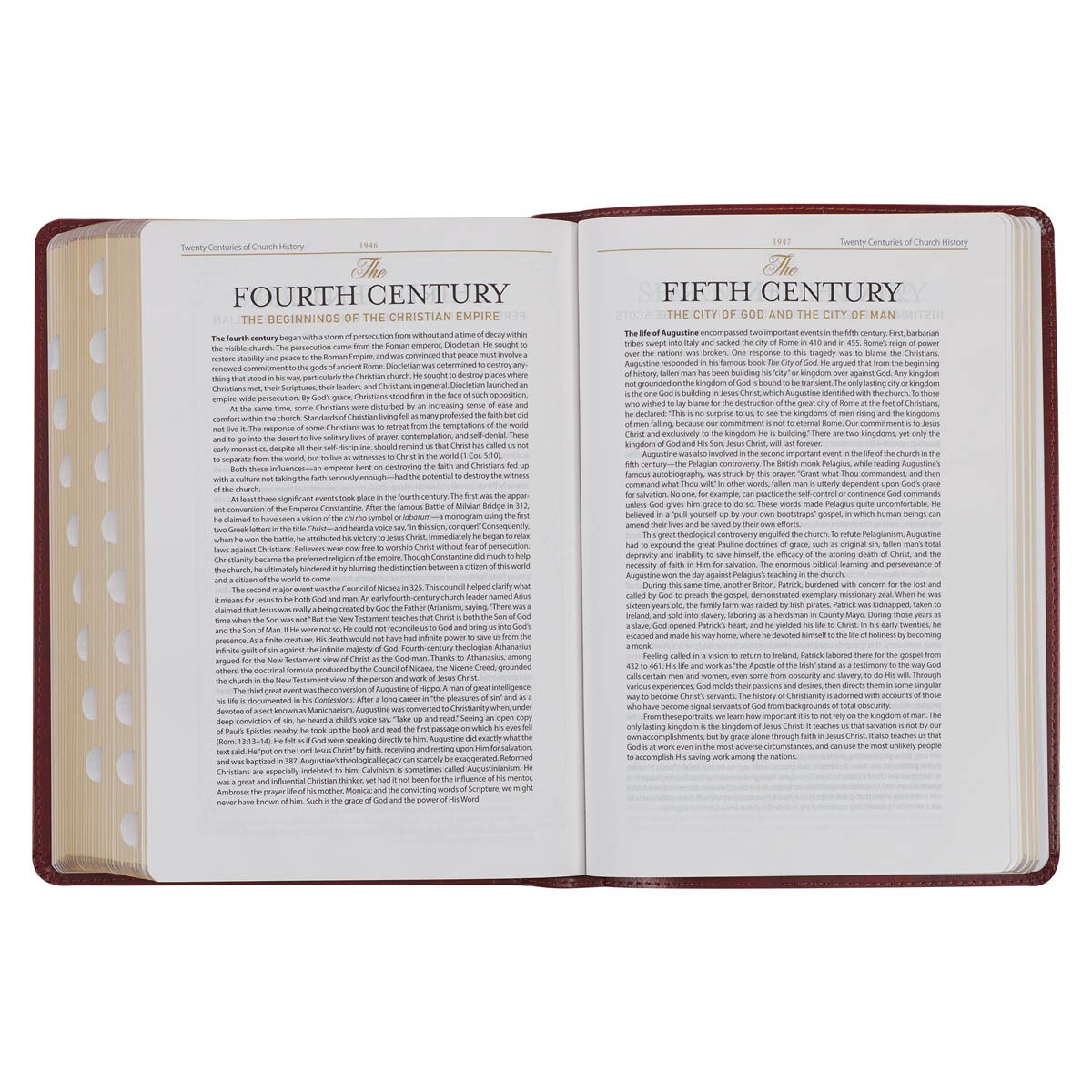 Diamond Grid Saddle Tan Faux Leather King James Version Study Bible with Thumb Index