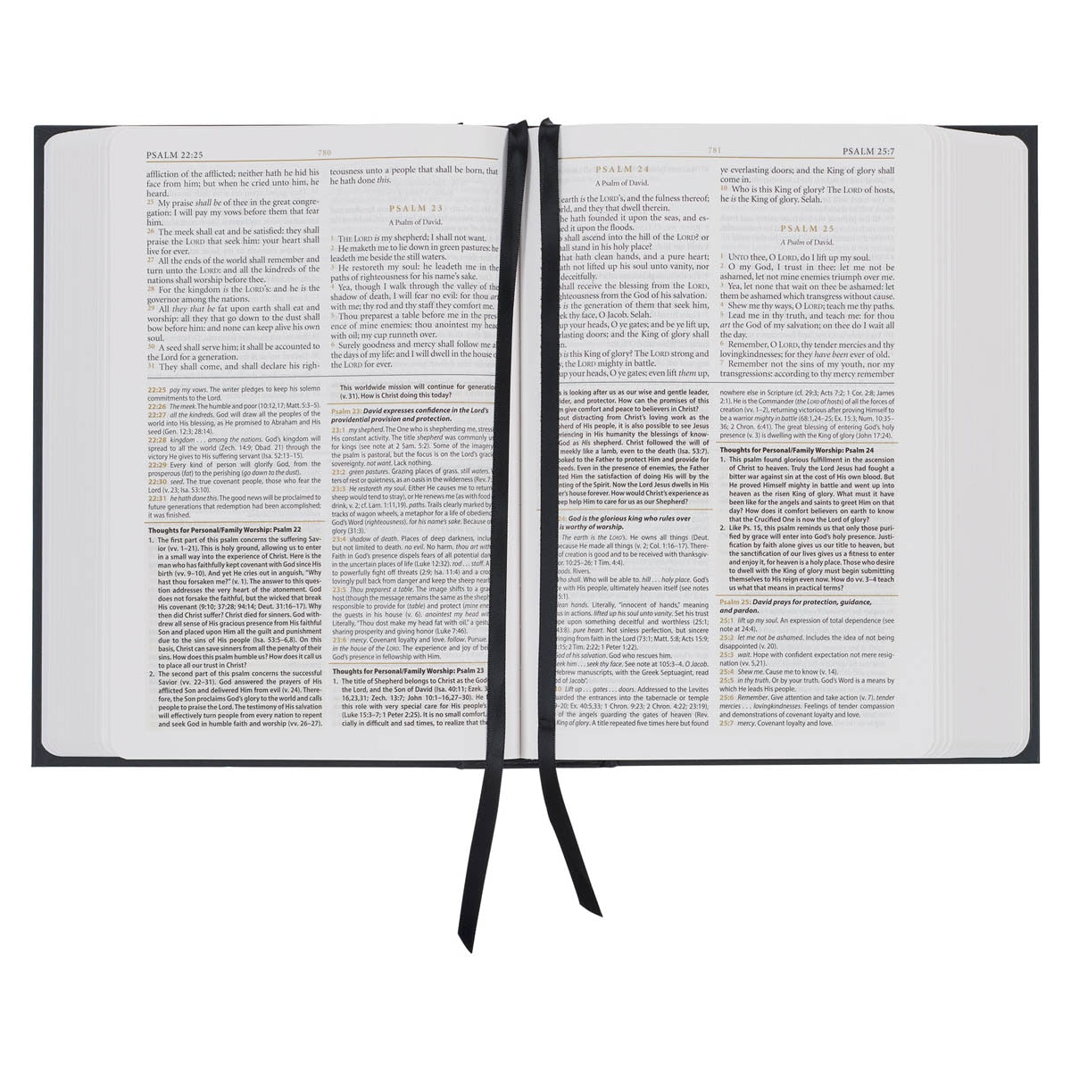 Black Hardcover King James Version Study Bible