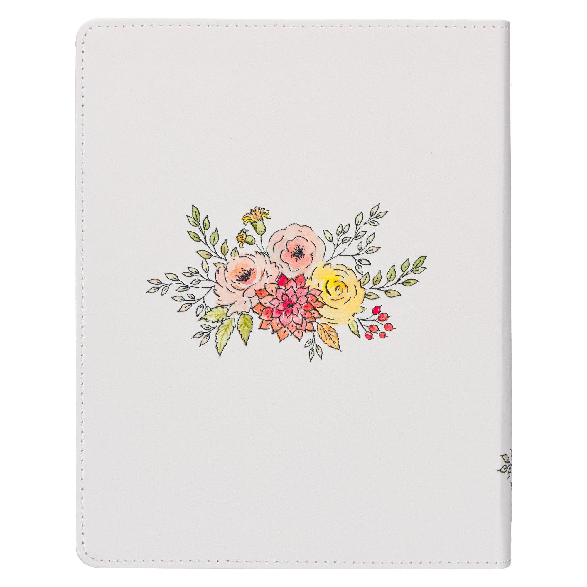 Pearlized White Faux Leather KJV My Creative Bible