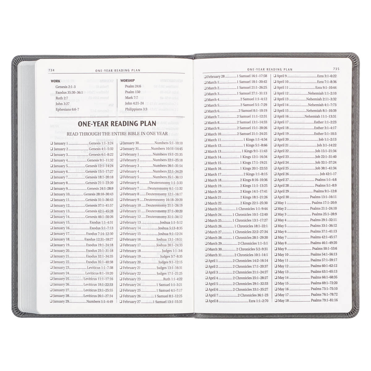 Charcoal Faux Leather Gift Edition King James Version Bible