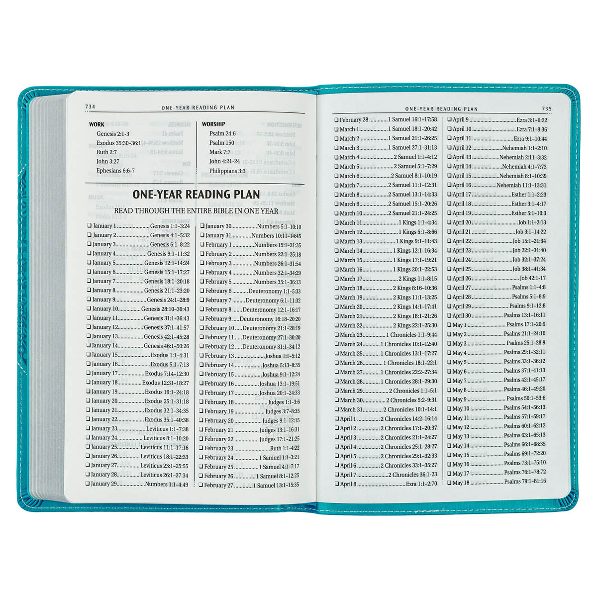 Teal Butterfly Faux Leather King James Version Gift Edition Bible