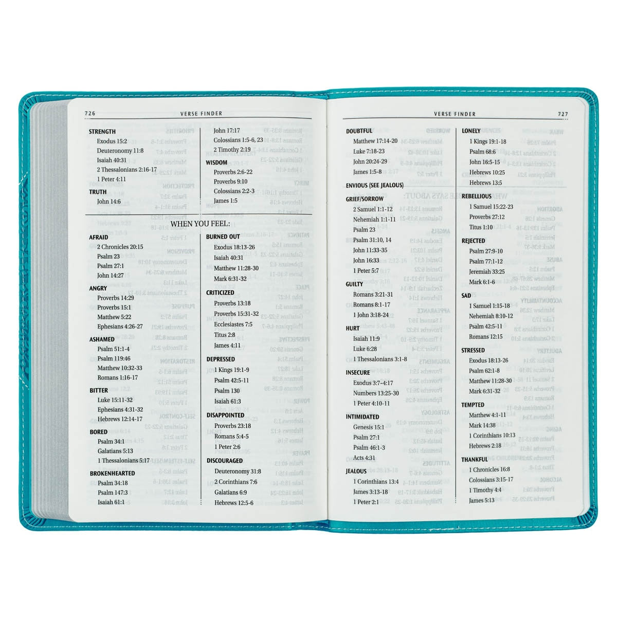 Teal Butterfly Faux Leather King James Version Gift Edition Bible