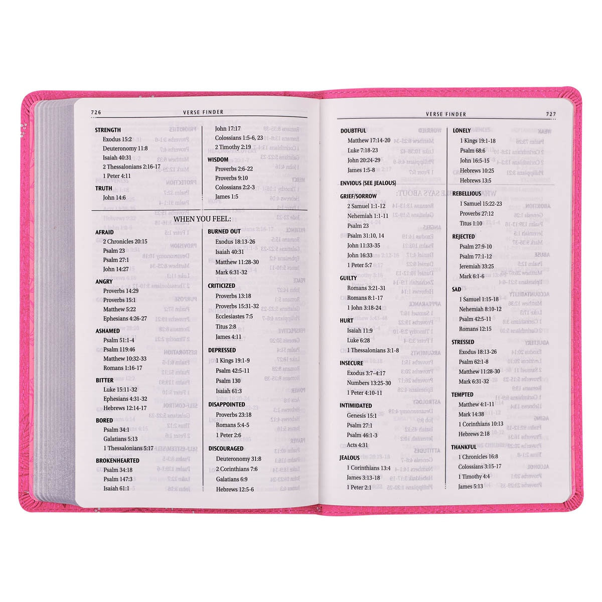 Pearlized Cherry Pink Faux Leather King James Version Gift Edition Bible