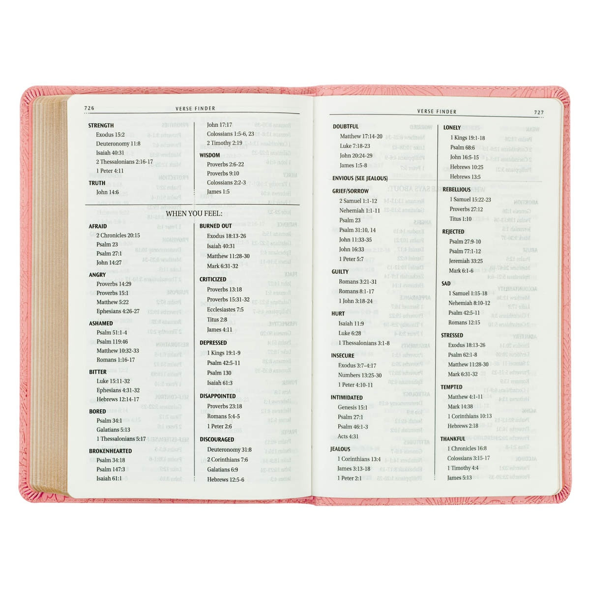 Blossom Pink Faux Leather Gift Edition King James Version Bible