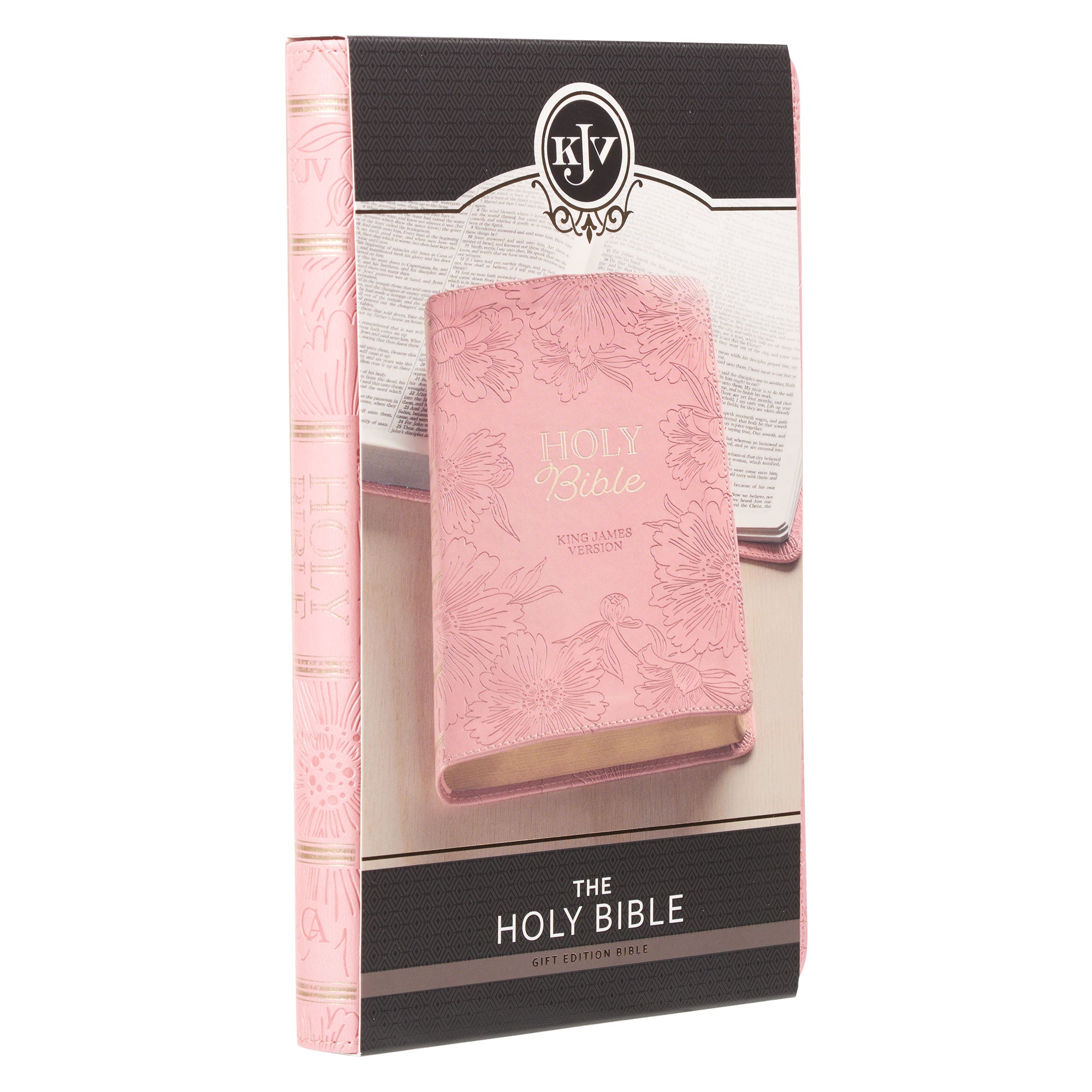 Blossom Pink Faux Leather Gift Edition King James Version Bible