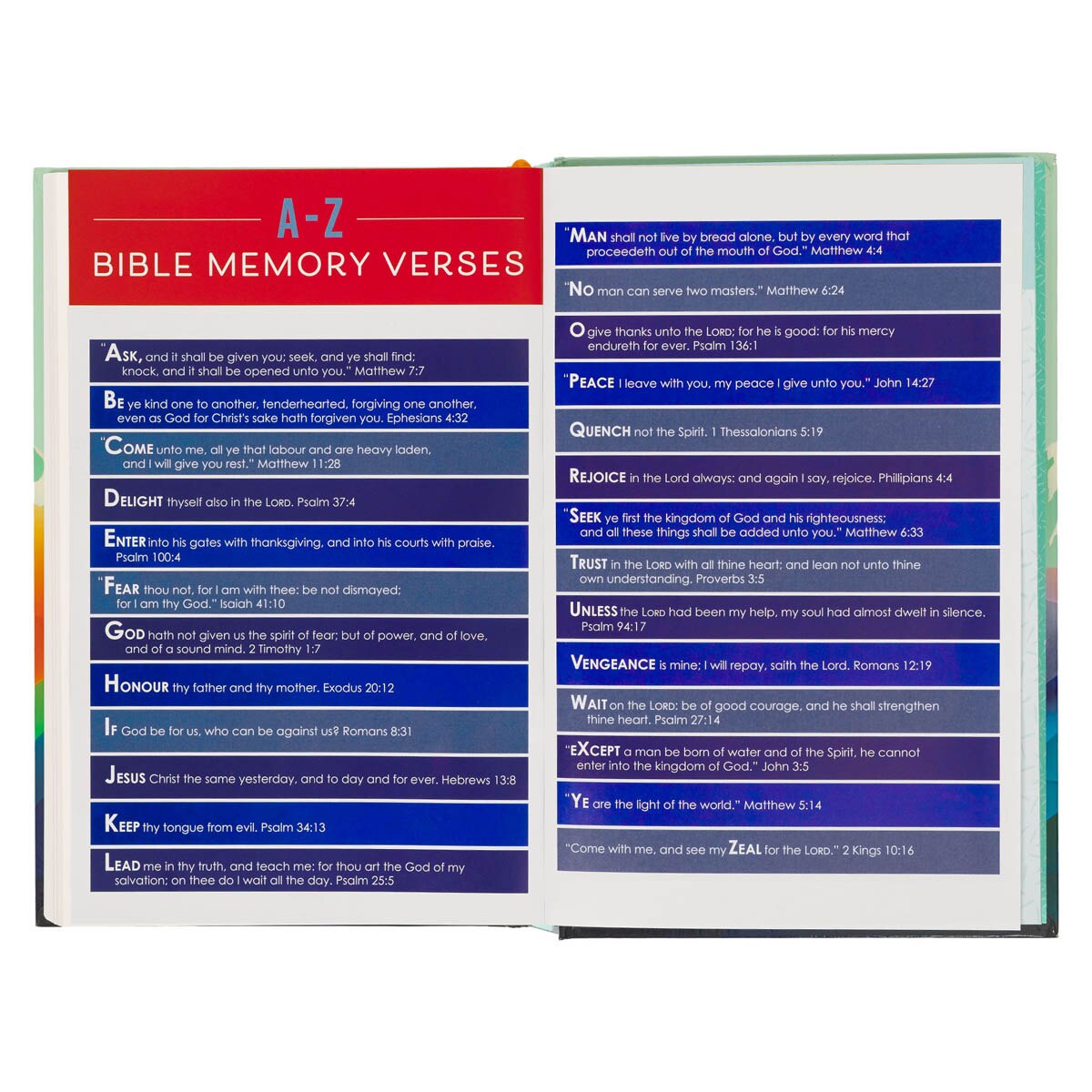 Colorful Hardcover Kid's King James Version Bible