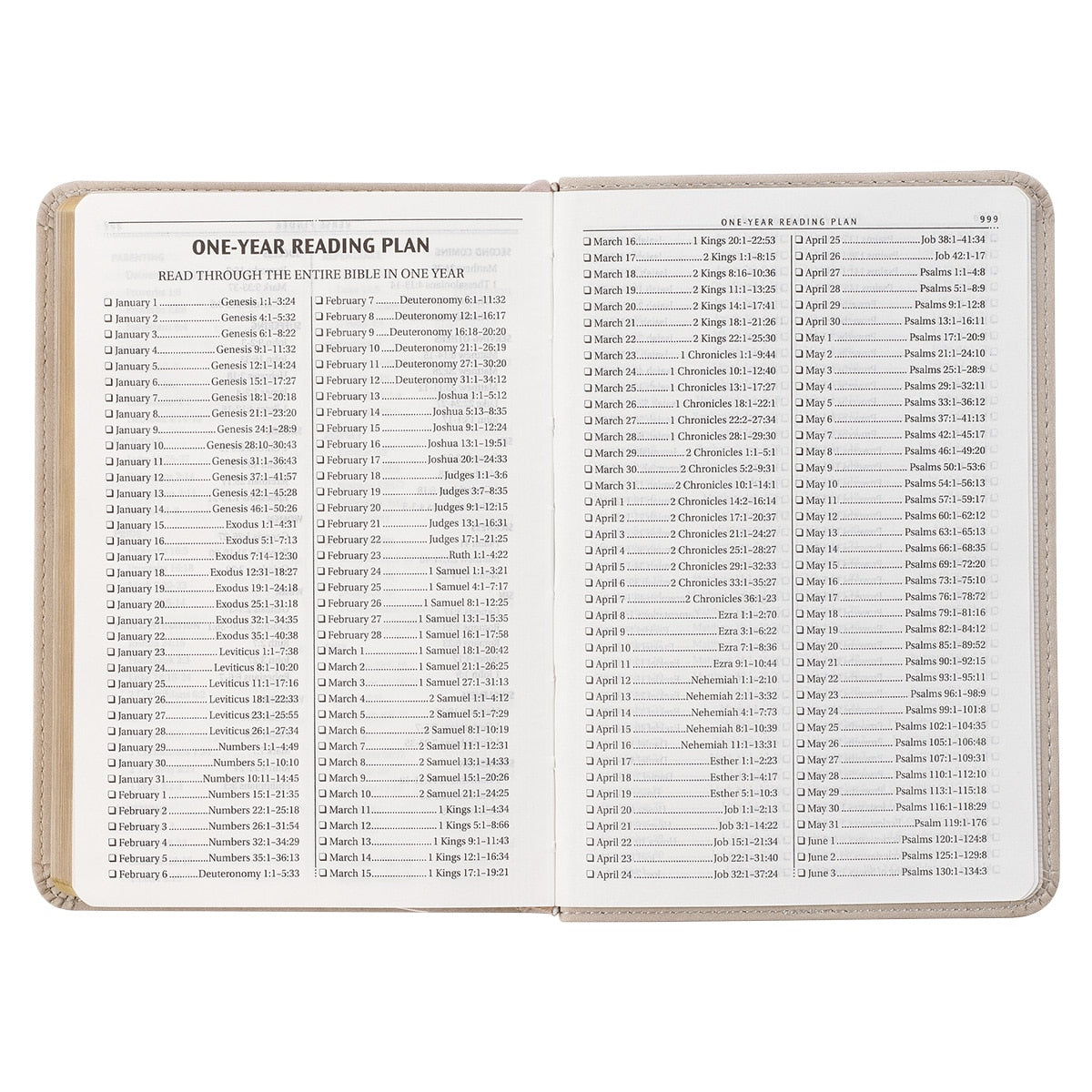 Taupe Bouquet Faux Leather Compact King James Version Bible