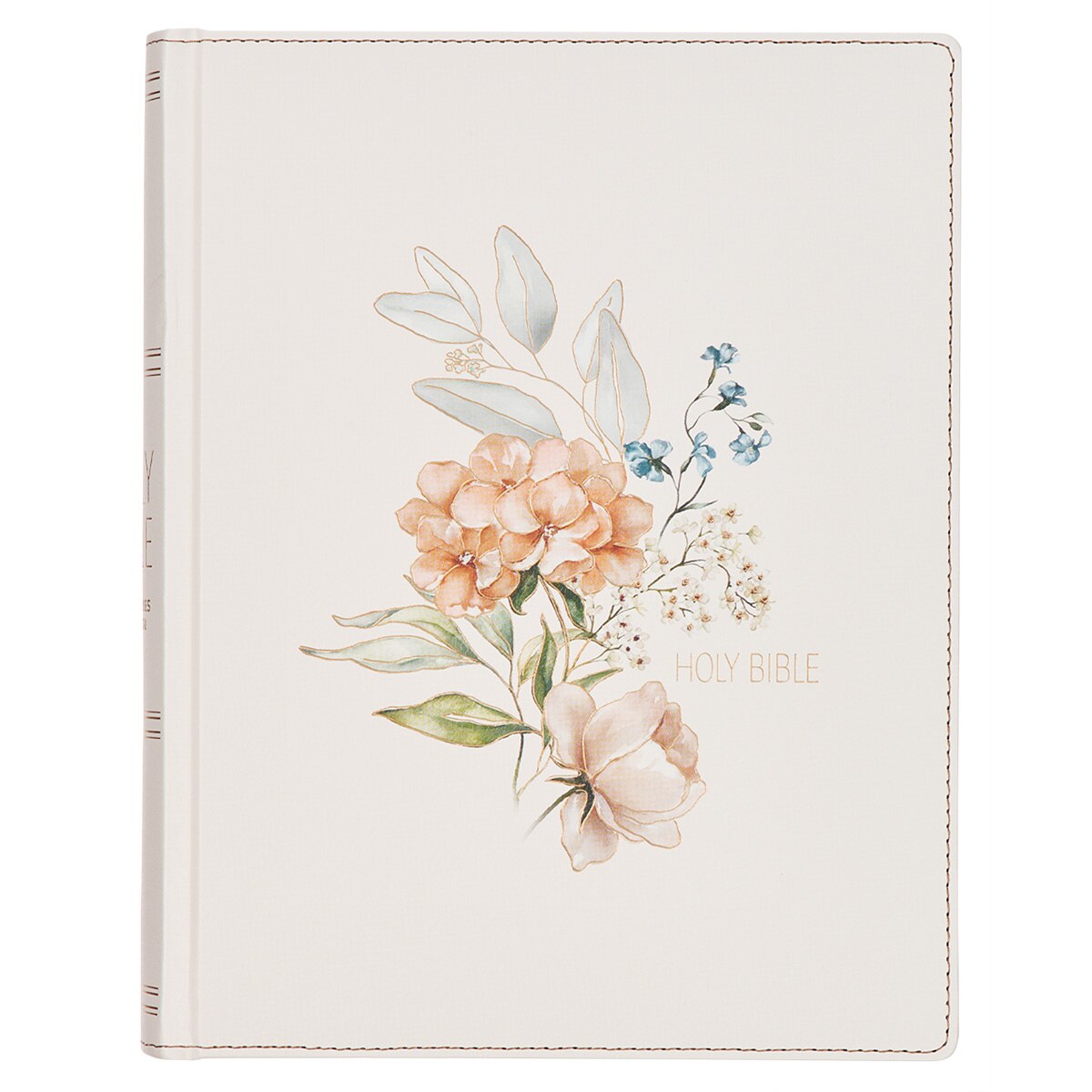 Blush Bouquet Faux Leather Hardcover Large Print King James Version Note-taking Bible