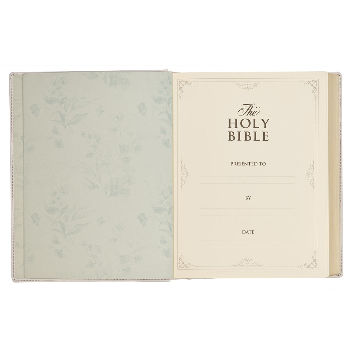 Blush Bouquet Faux Leather Hardcover Large Print King James Version Note-taking Bible