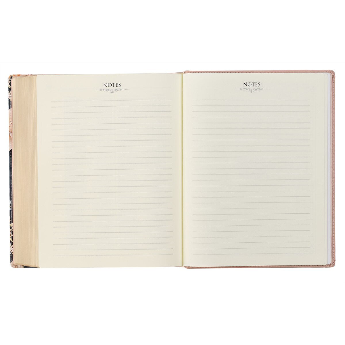 Dusty Peach Faux Leather Hardcover Large Print King James Version Note-taking Bible