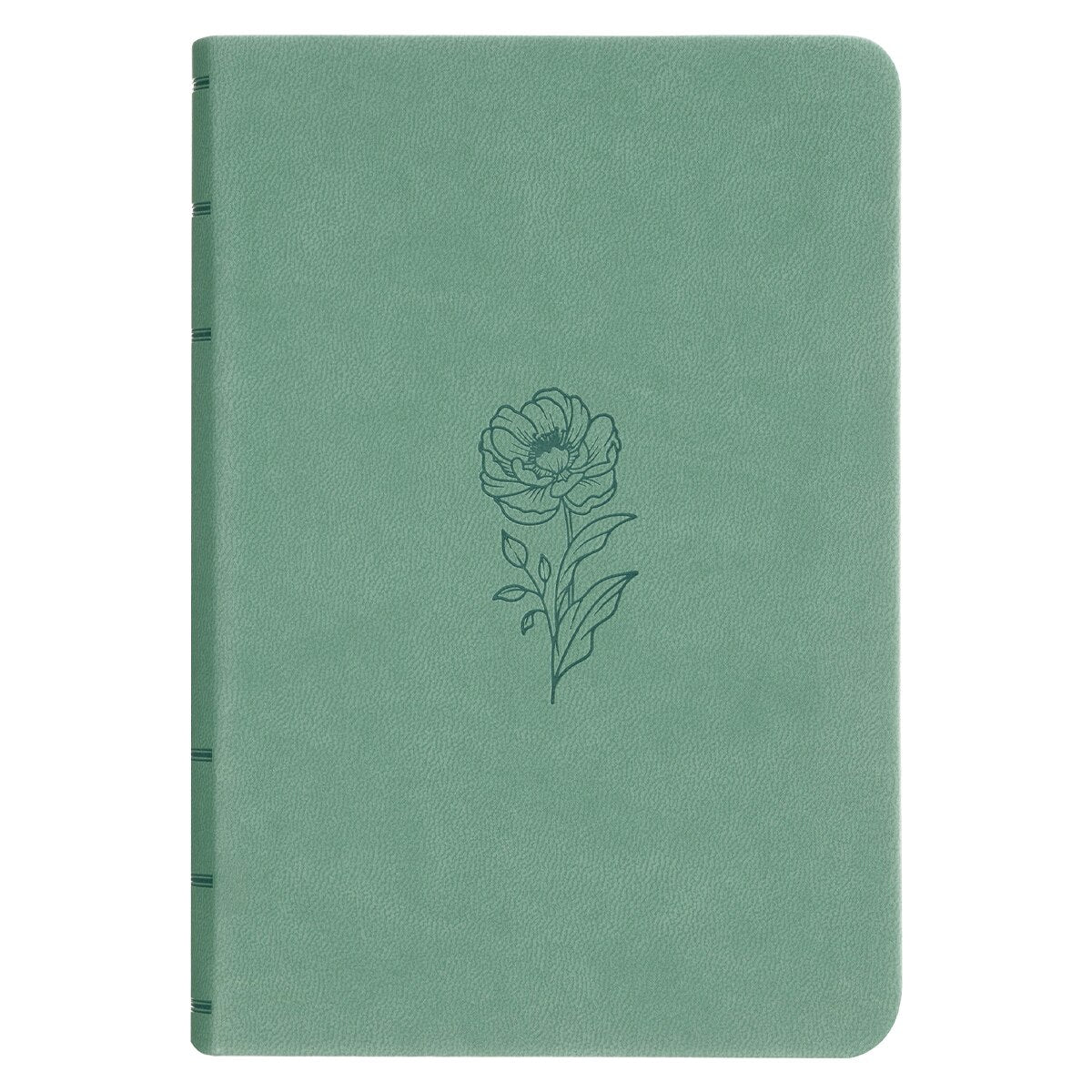 Teal Bloom Faux Leather Compact King James Version Bible