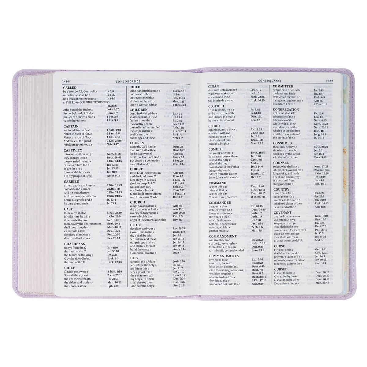 Lavender Bouquet Large Print Compact King James Version Bible