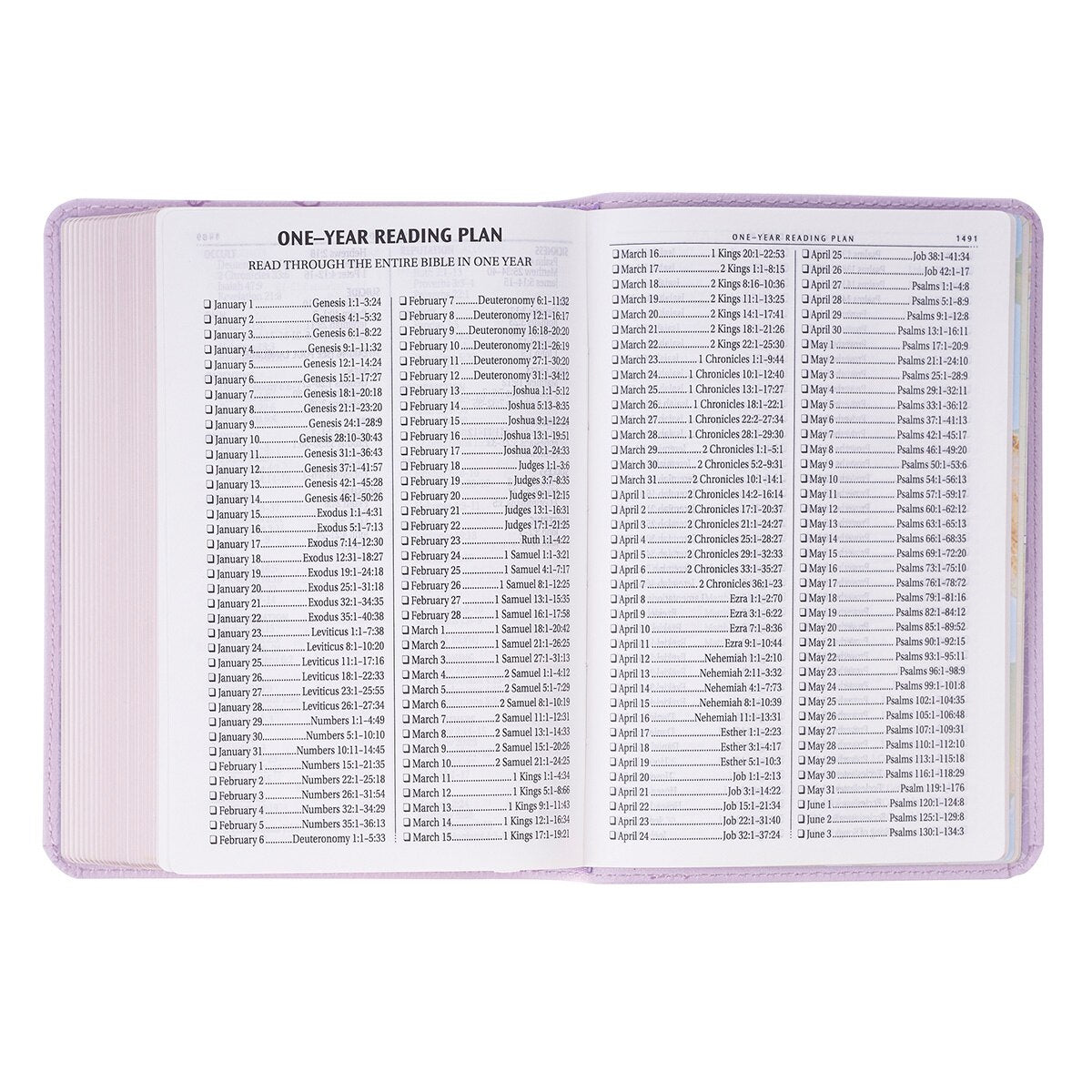 Lavender Bouquet Large Print Compact King James Version Bible