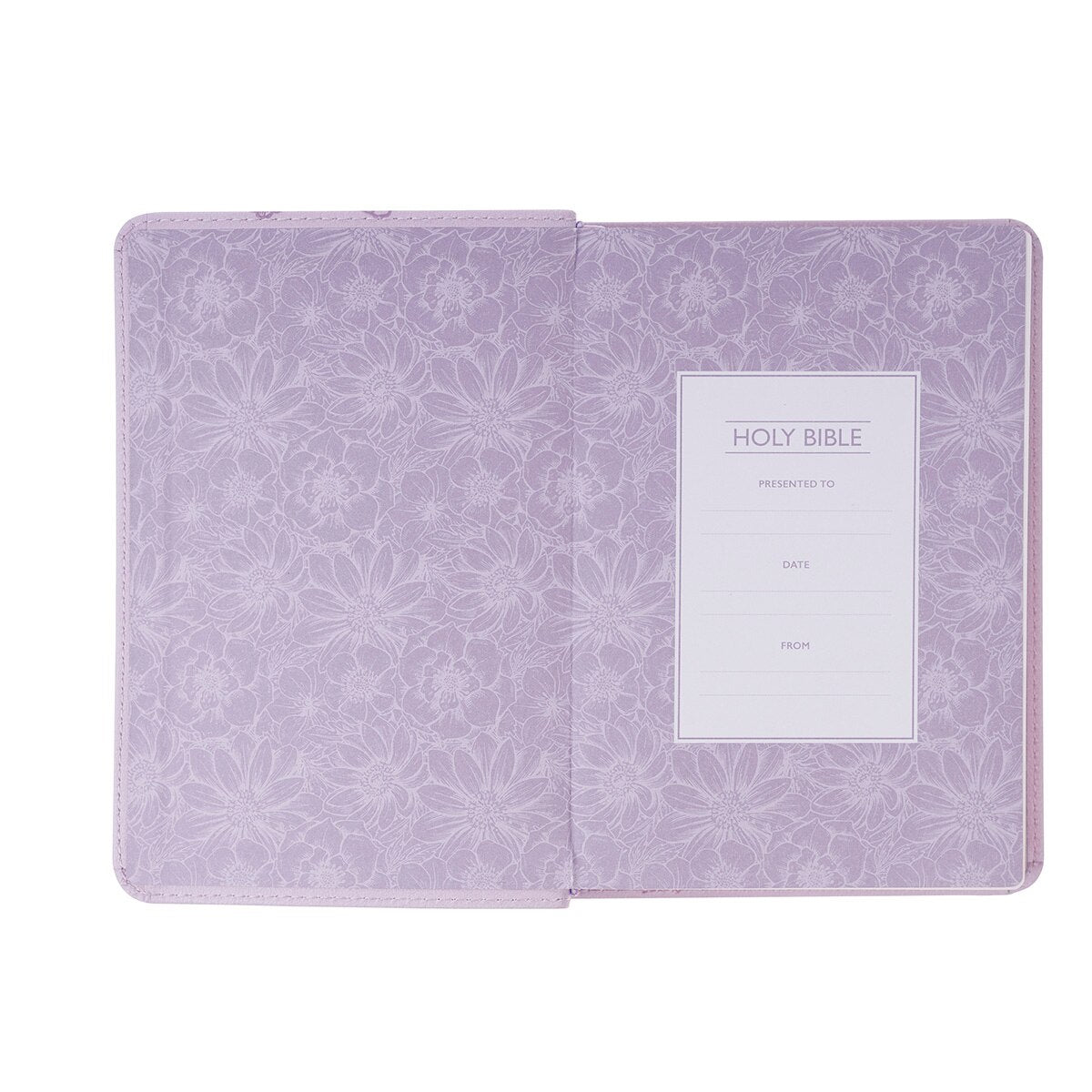 Lavender Bouquet Large Print Compact King James Version Bible