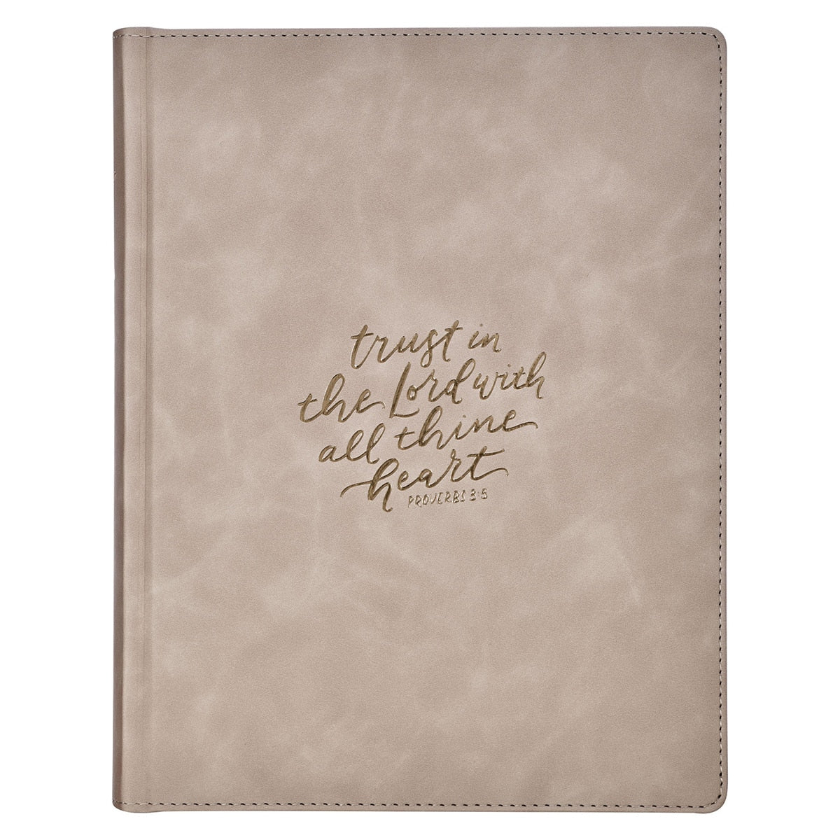 Trust Taupe Faux Leather Large Print King James Version Note-taking Bible - Proverbs 3:5