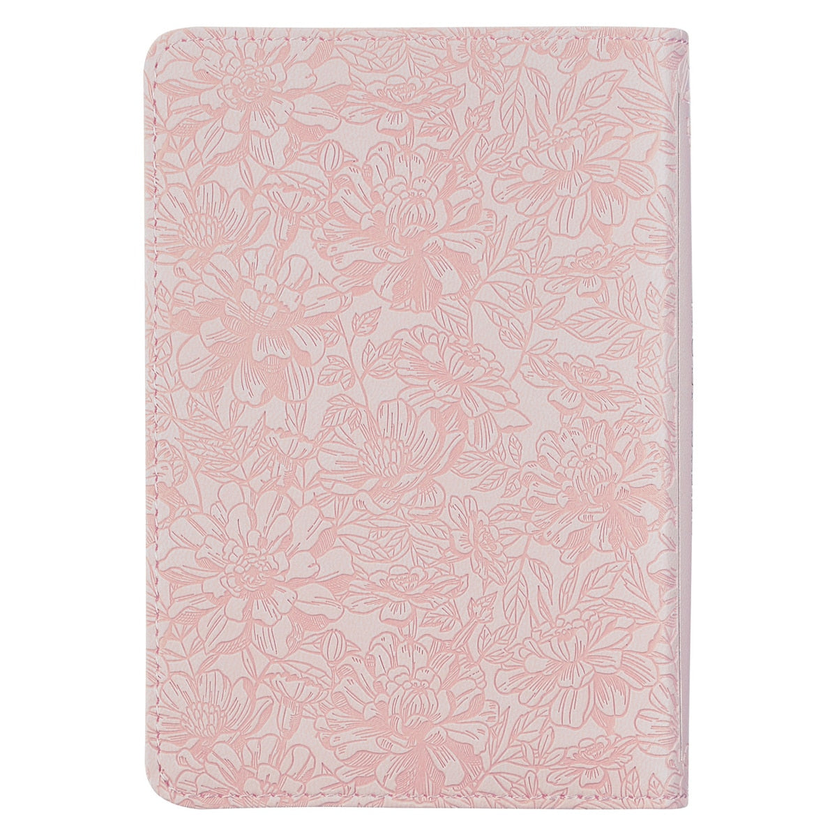 Blush Rose Faux Leather Floral King James Version Pocket Bible