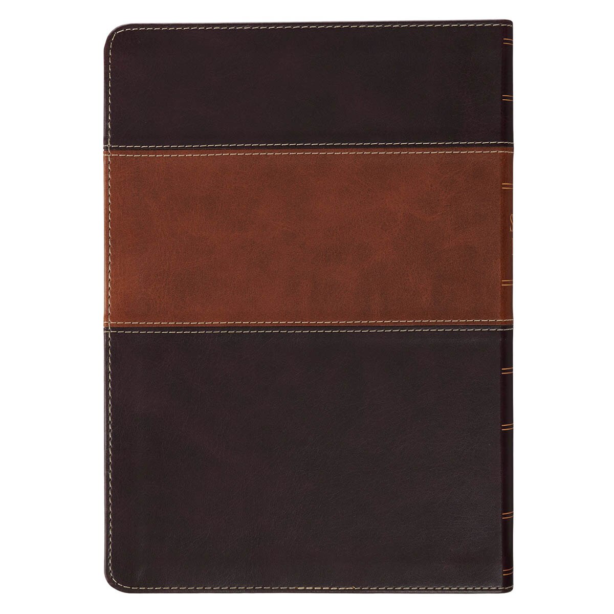 Burgundy and Toffee Faux Leather King James Study Bible with Thumb Index