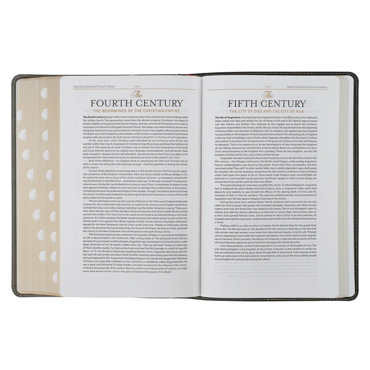 Black and Gray Faux Leather King James Study Bible with Thumb Index