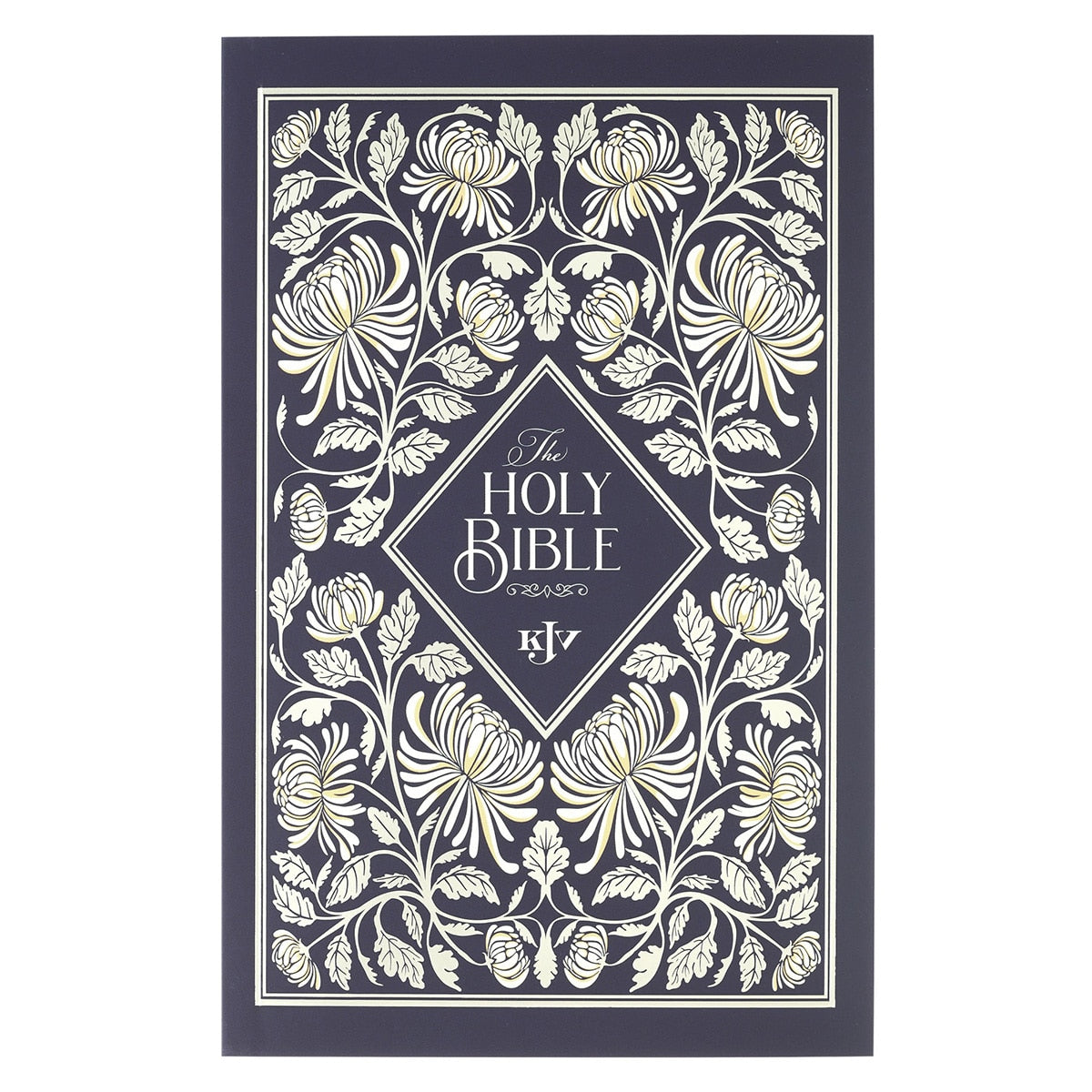 Midnight Floral Softcover King James Version Outreach Bible