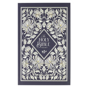 Midnight Floral Softcover King James Version Outreach Bible