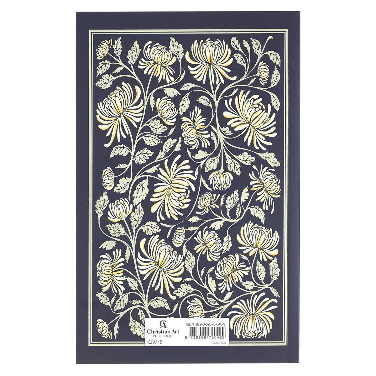 Midnight Floral Softcover King James Version Outreach Bible