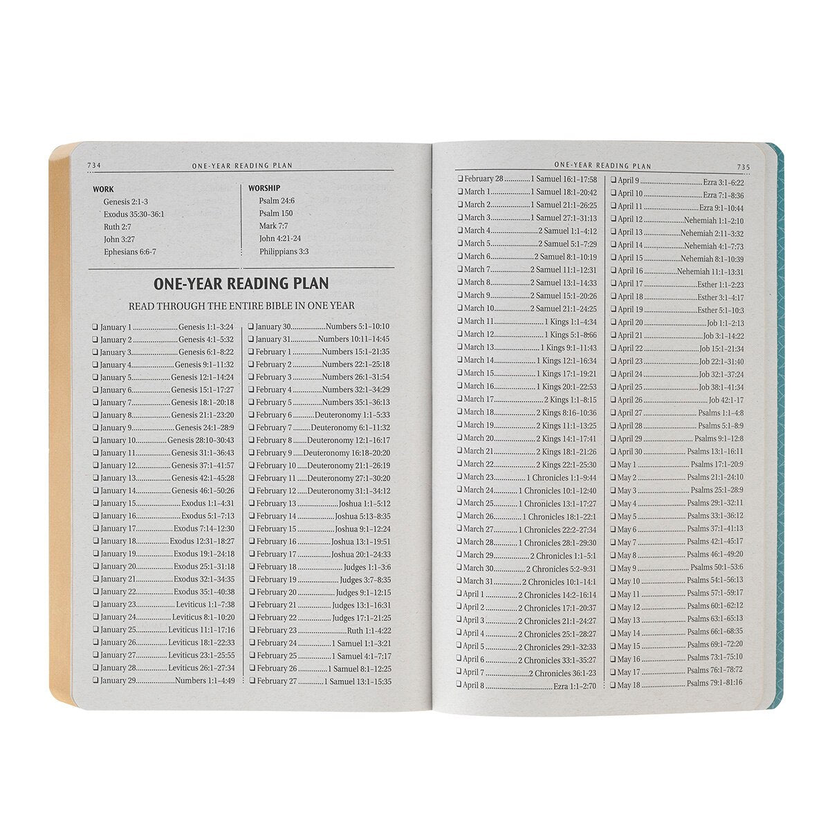 Marbled Teal Faux Leather King James Version Gift Bible