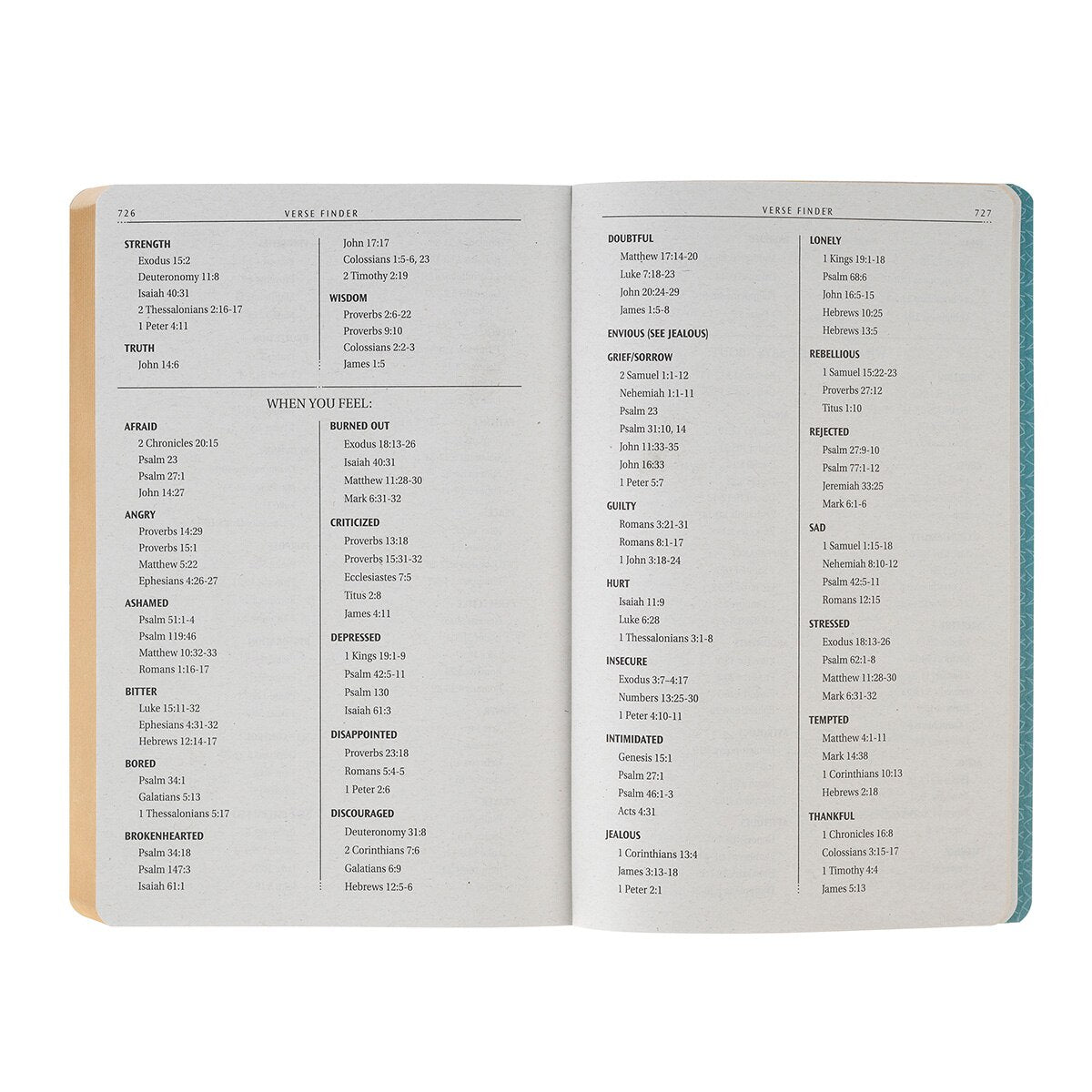 Marbled Teal Faux Leather King James Version Gift Bible