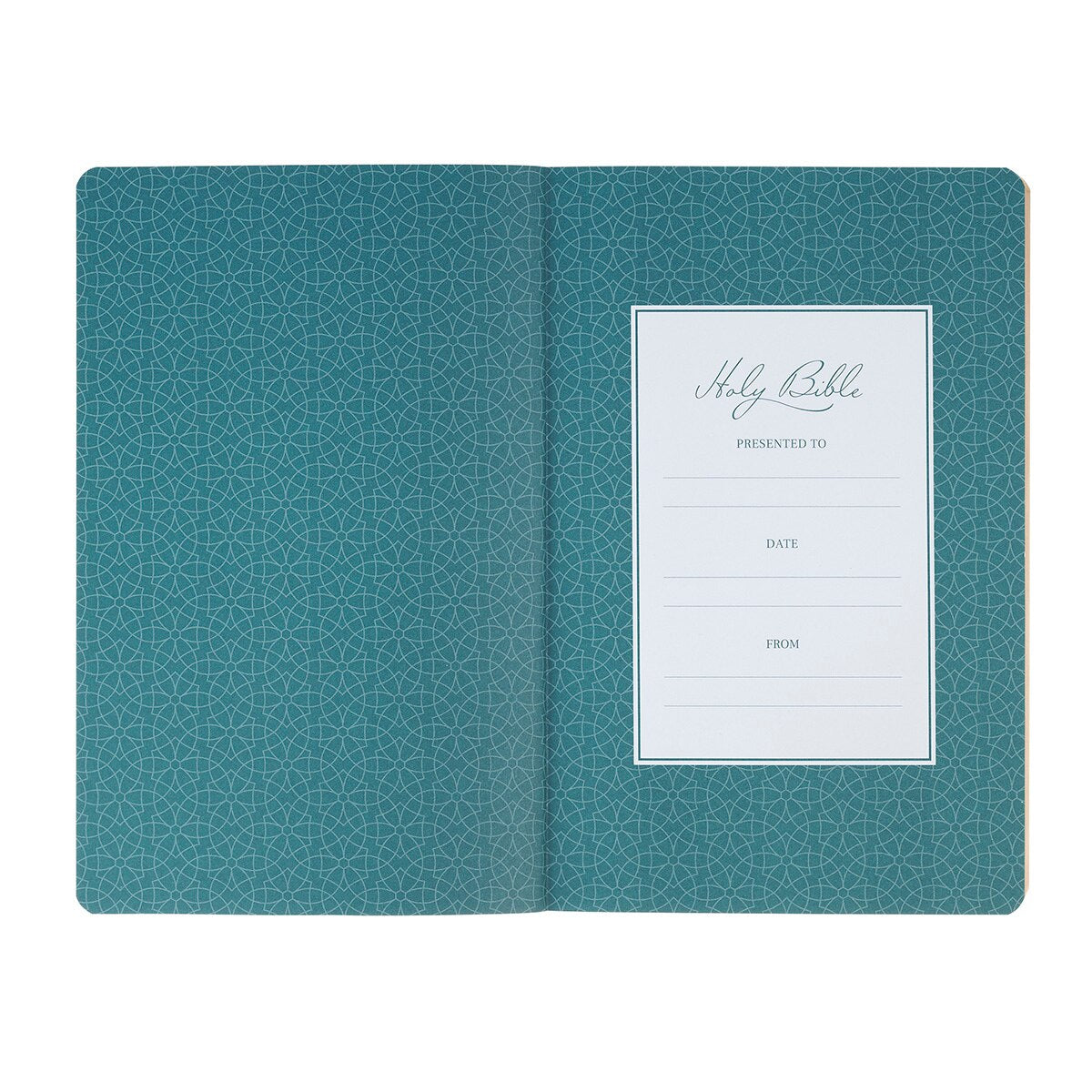 Marbled Teal Faux Leather King James Version Gift Bible