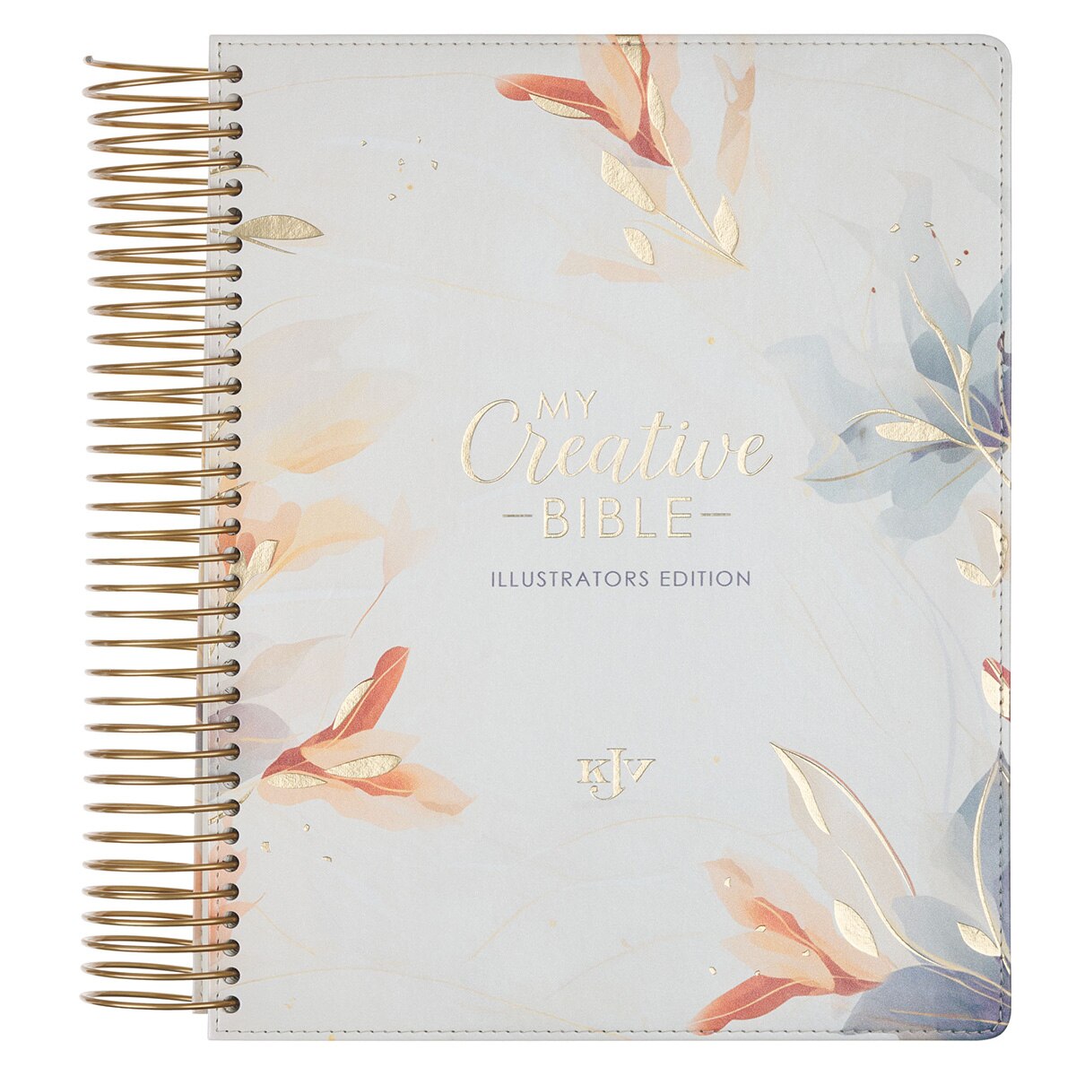 Pearlized White Floral Faux Leather My Creative Bible Illustrators Edition