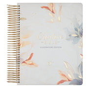 Pearlized White Floral Faux Leather My Creative Bible Illustrators Edition