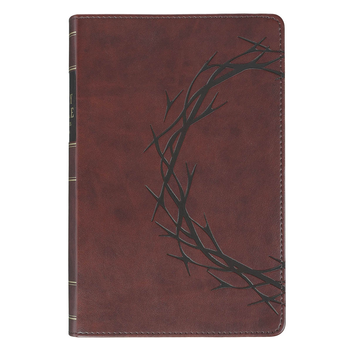 Russet-brown Faux Leather Personal-Size Giant Print Compact King James Version Bible