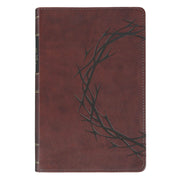 Russet-brown Faux Leather Personal-Size Giant Print Compact King James Version Bible