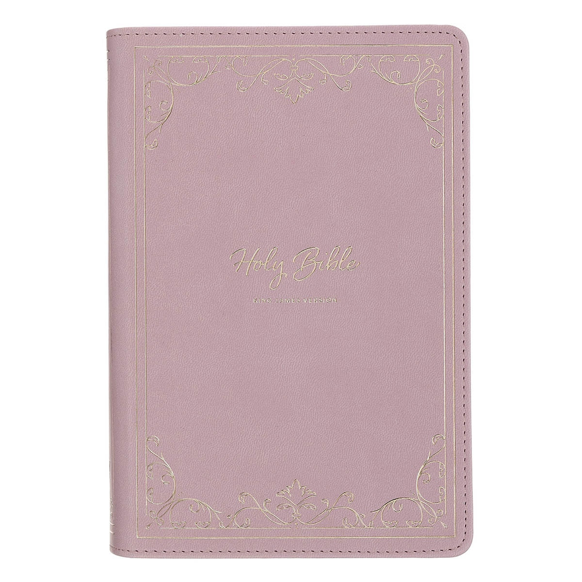 Dusty Rose Faux Leather Personal-Size Giant Print Compact King James Version Bible