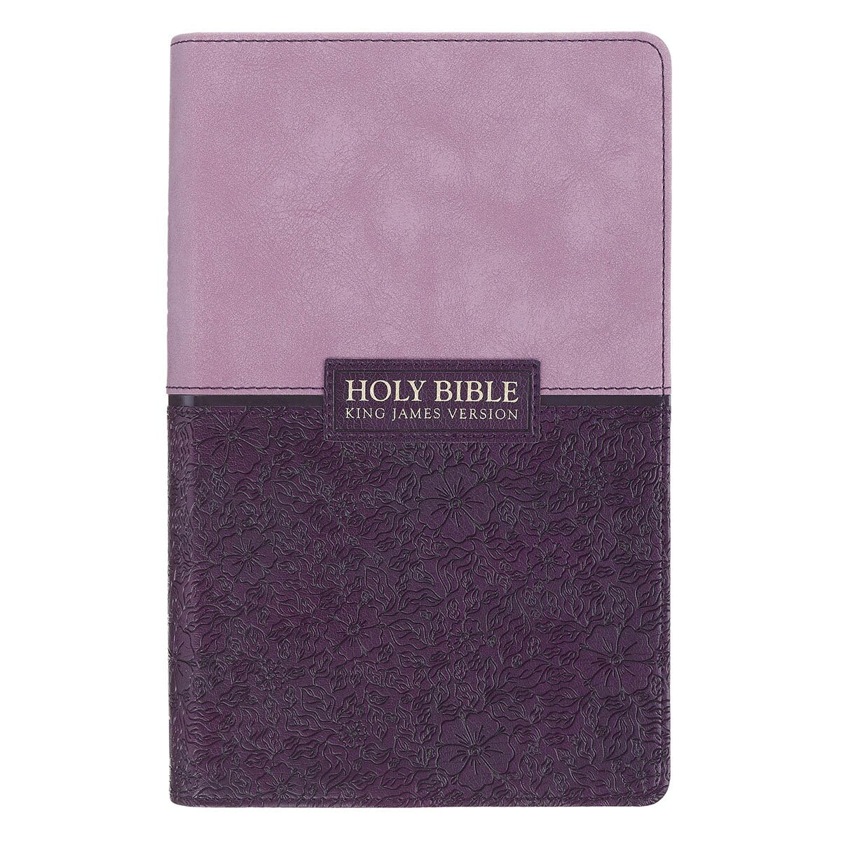 Two-Tone Purple Giant Print Standard Size King James Version Bible