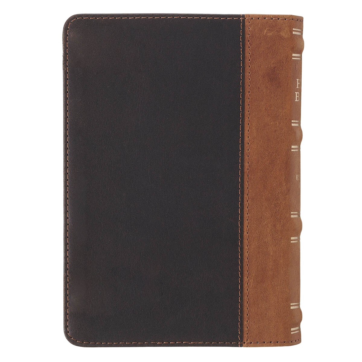 Cross Brown & Tan Genuine Leather Compact King James Version Bible