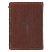 Spice-brown Genuine Leather King James Version Pocket Bible