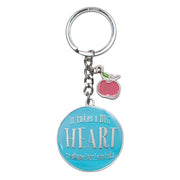 Blue Blessings for a #1 Teacher Key Ring in Tin  - 1 Corinthians