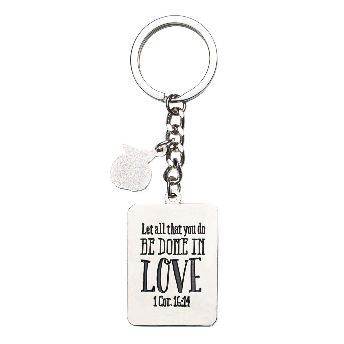 Pink Blessings for a #1 Teacher Key Ring in Gift Tin - 1 Corinthians 16:14