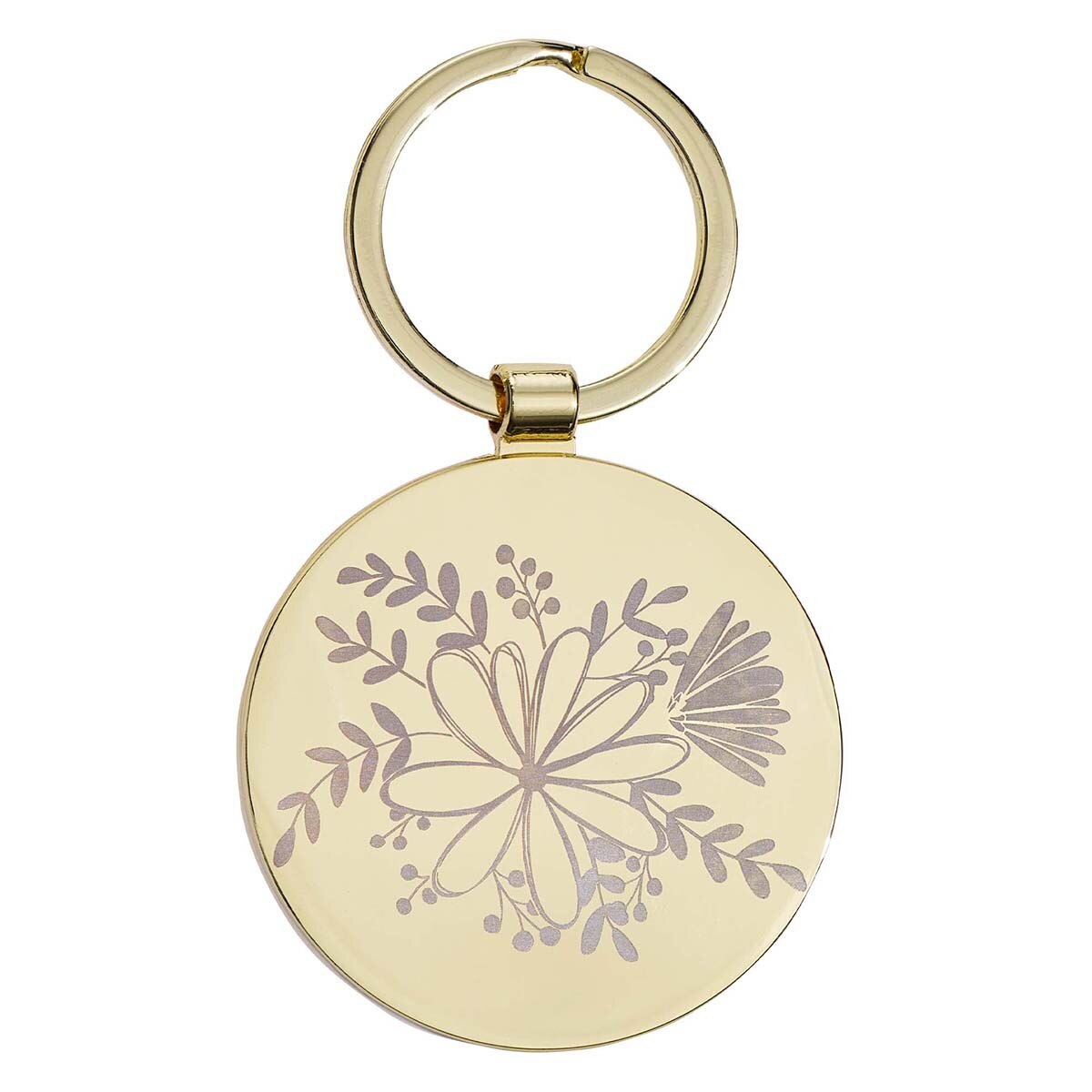 New Strength Metal Key Ring - Psalm 23:3